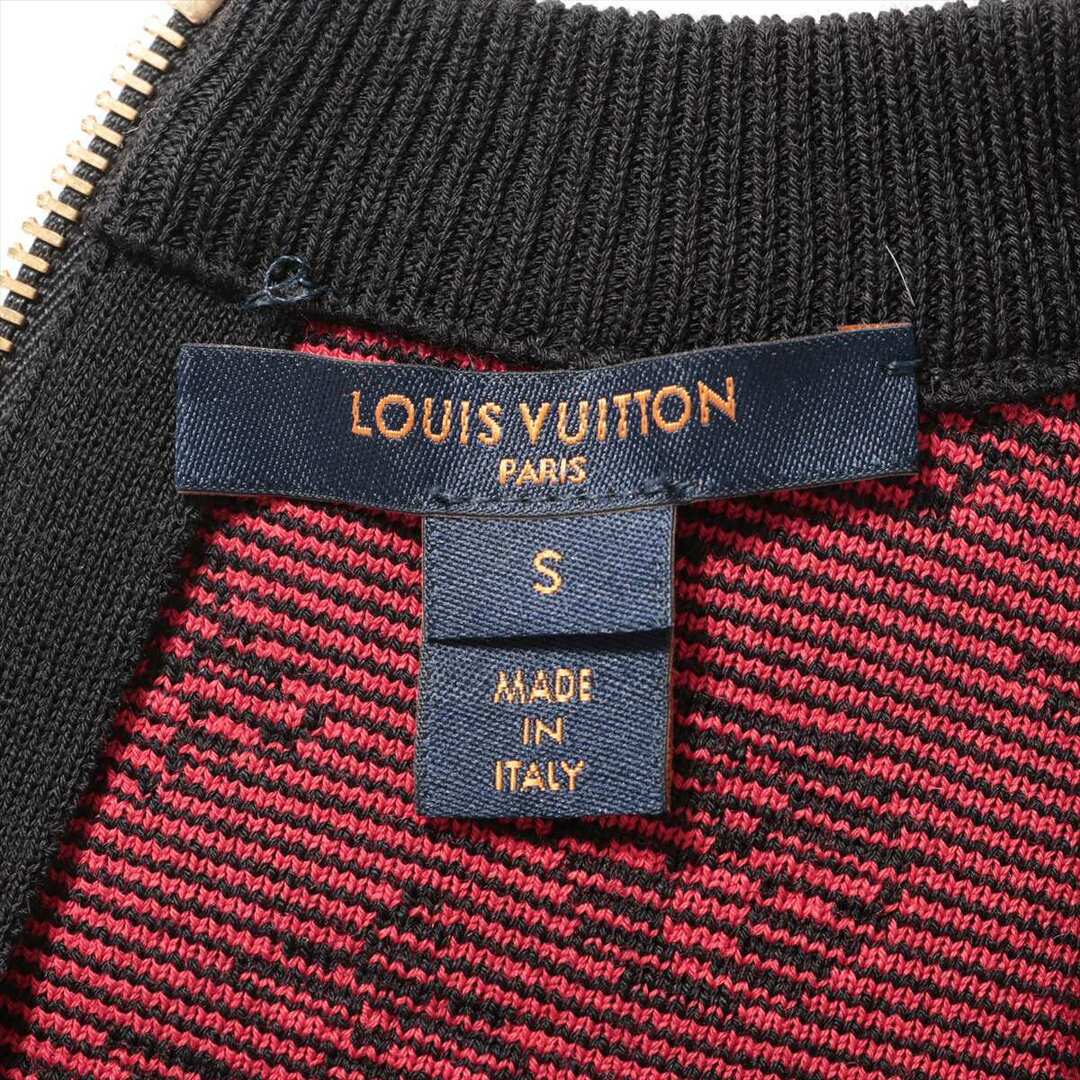 LOUIS VUITTON(ルイヴィトン)のヴィトン  コットン×ウール S レッド×ブラック レディース ワンピース レディースのワンピース(その他)の商品写真