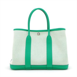 エルメス(Hermes)のエルメス ガーデンパーティTPM ネゴンダ×トワルアッシュ  グリーン レ(ハンドバッグ)