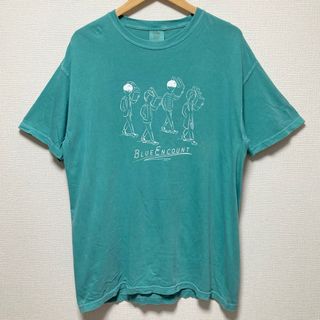 BLUE ENCOUNT バンドTシャツ 古着加工 ヴィンテージ加工 美品  緑(ミュージシャン)