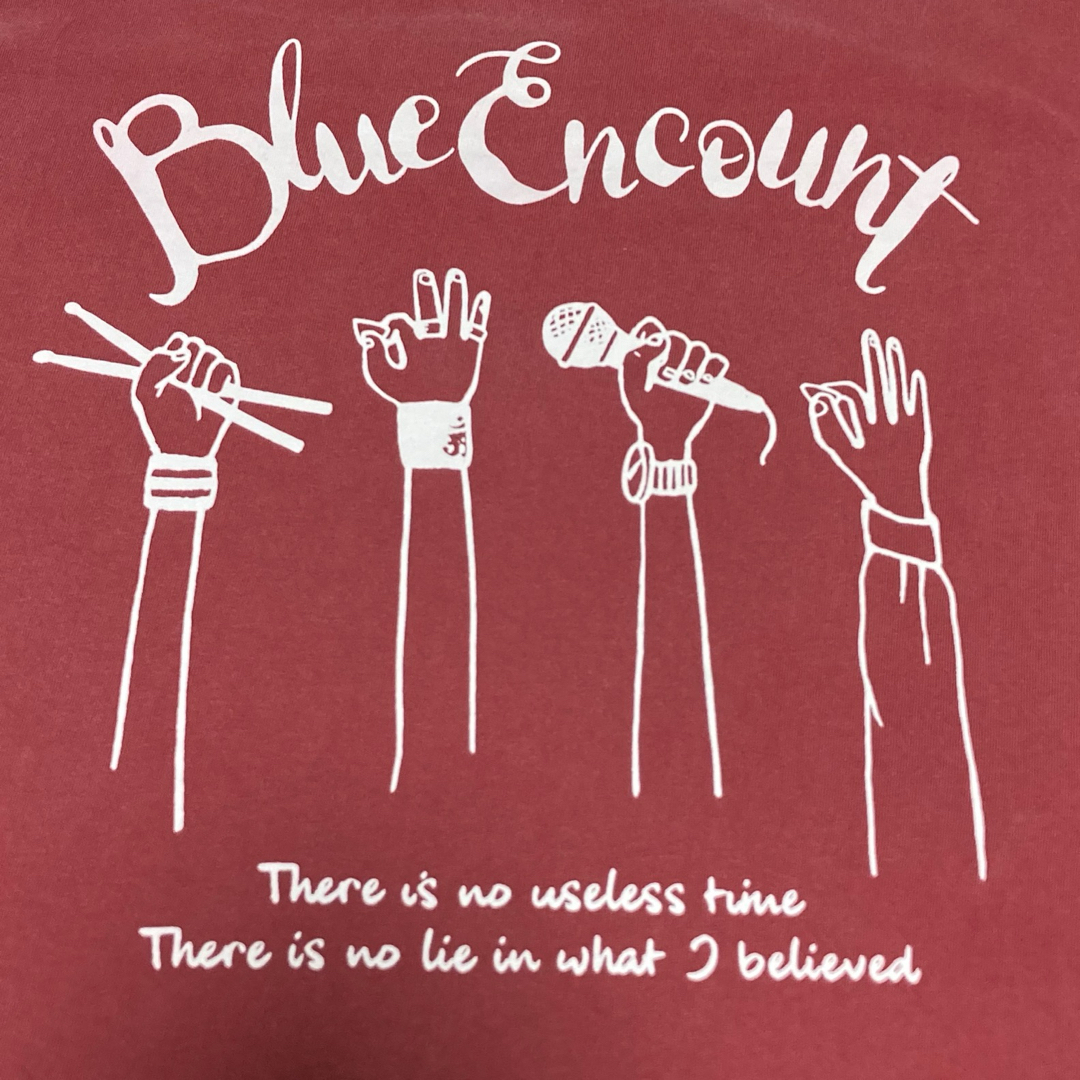 BLUE ENCOUNT バンドTシャツ 古着加工 ヴィンテージ加工 ブルエン エンタメ/ホビーのタレントグッズ(ミュージシャン)の商品写真