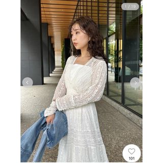 fray id レースワンピースホワイト fray id レースワンピースホワイト