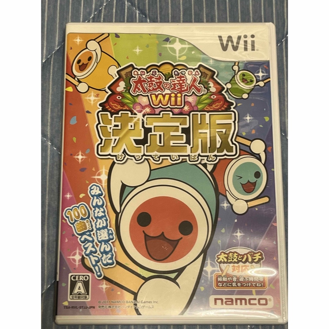 Wii(ウィー)の太鼓の達人Wii決定版！ エンタメ/ホビーのゲームソフト/ゲーム機本体(家庭用ゲームソフト)の商品写真