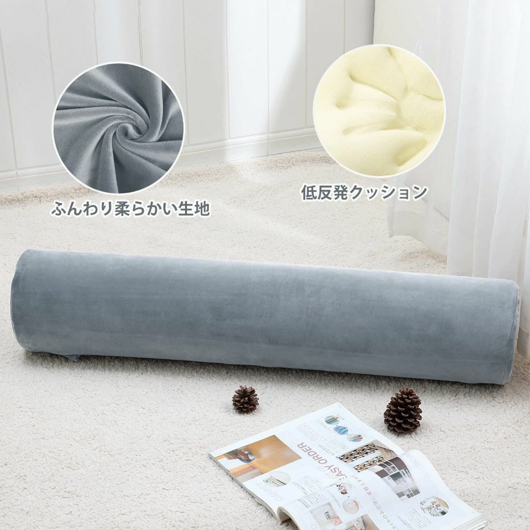 【色: グレー】Baibu Home 抱き枕 120cm 低反発 クッション 硬 インテリア/住まい/日用品の寝具(枕)の商品写真