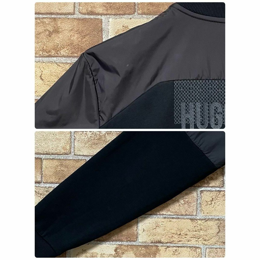 HUGO BOSS(ヒューゴボス)のヒューゴボス　ジップアップジャケット　ナイロン　スウェット　黒　ブラック　M その他のその他(その他)の商品写真