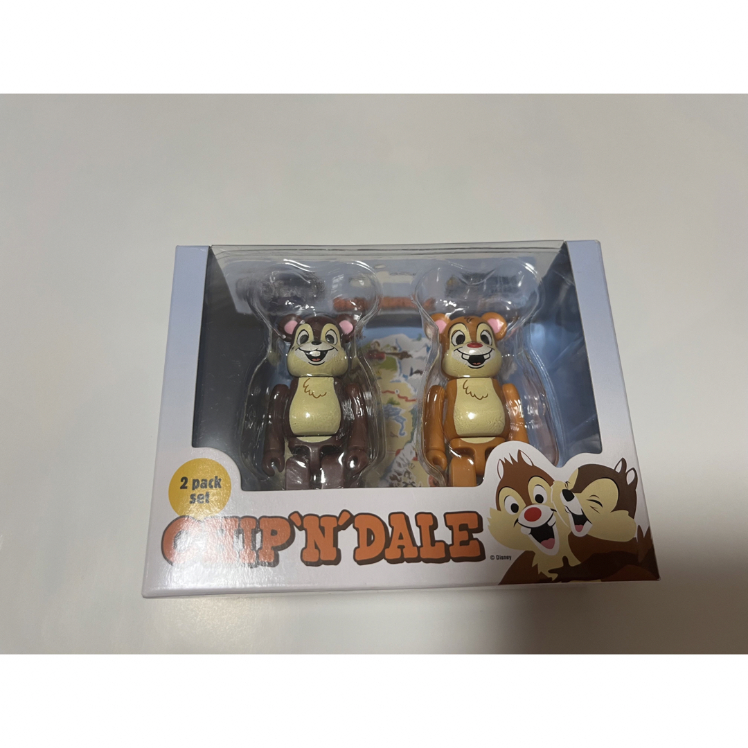 MEDICOM TOY(メディコムトイ)のBE@RBRICK 100% CHIP & DALE   チップとデール エンタメ/ホビーのフィギュア(その他)の商品写真