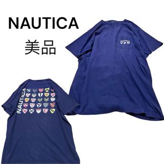 90's Nautica ロゴT Made in USA 美品　ノーティカ　M