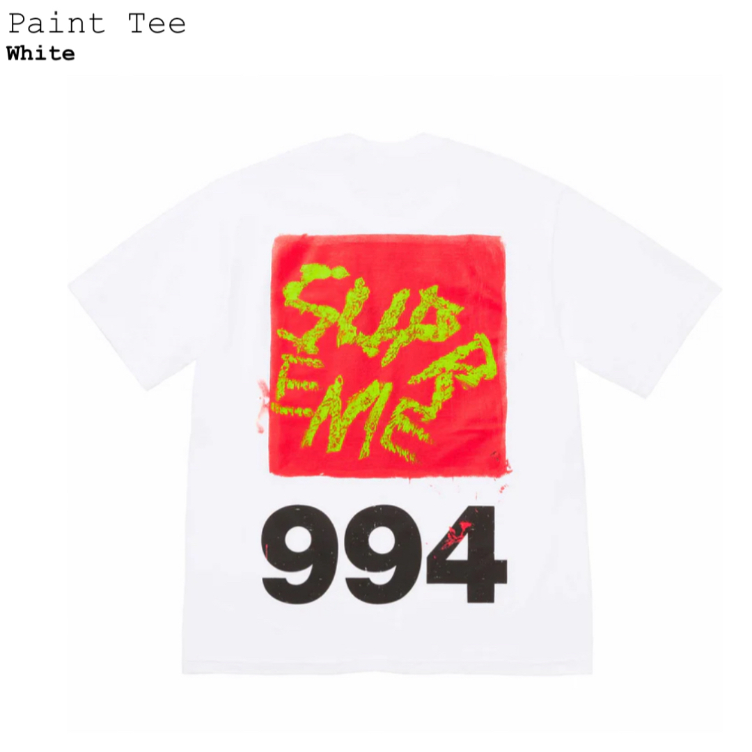 Supreme(シュプリーム)のsupreme　Paint Tee  白 メンズのトップス(Tシャツ/カットソー(半袖/袖なし))の商品写真