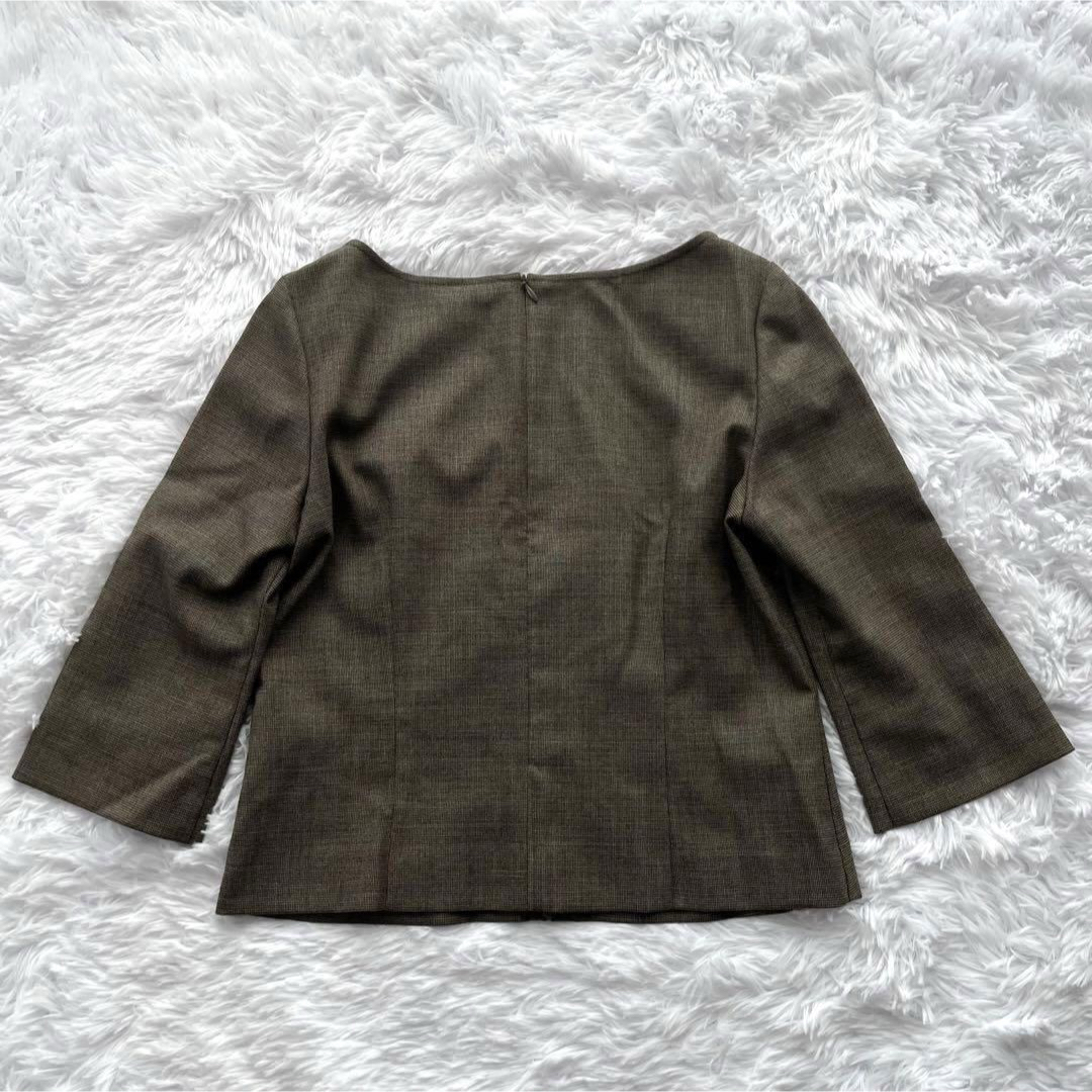 SCAPA(スキャパ)のSCAPA トップス ブラウス ジップアップ 38 5分袖 春服 フォーマル レディースのトップス(シャツ/ブラウス(長袖/七分))の商品写真