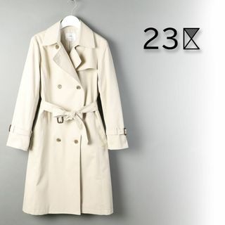 ニジュウサンク(23区)の216 新品 今季 23区 ギャバジン ロング トレンチコート スプリング 38(トレンチコート)