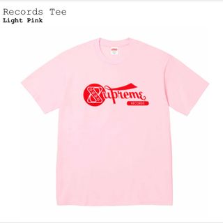 シュプリーム(Supreme)のsupreme Records Tee Light Pink  (Tシャツ/カットソー(半袖/袖なし))