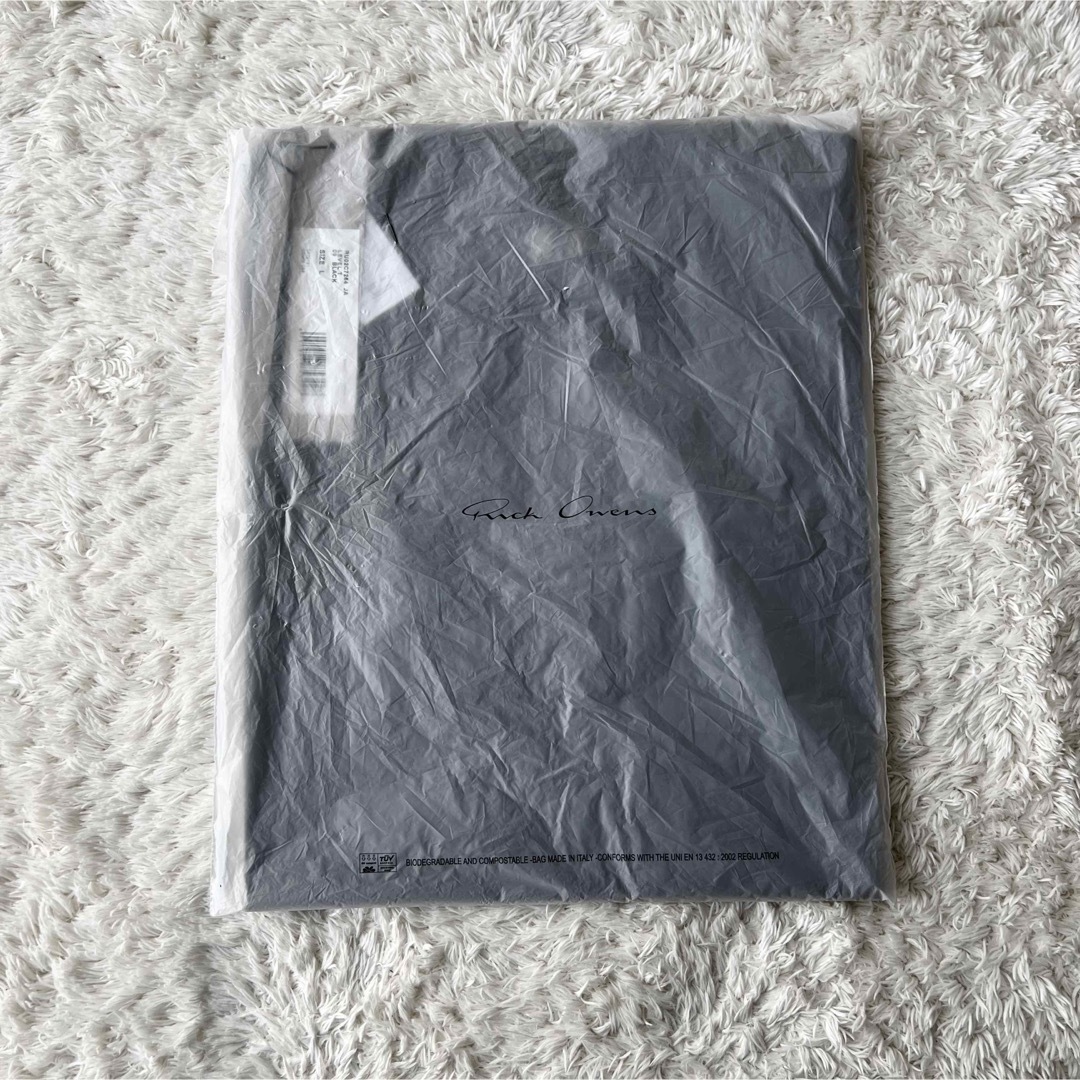 Rick Owens(リックオウエンス)の新品　Rick Owens 23FW ブラックレベルコットン半袖Tシャツ　L メンズのトップス(Tシャツ/カットソー(半袖/袖なし))の商品写真