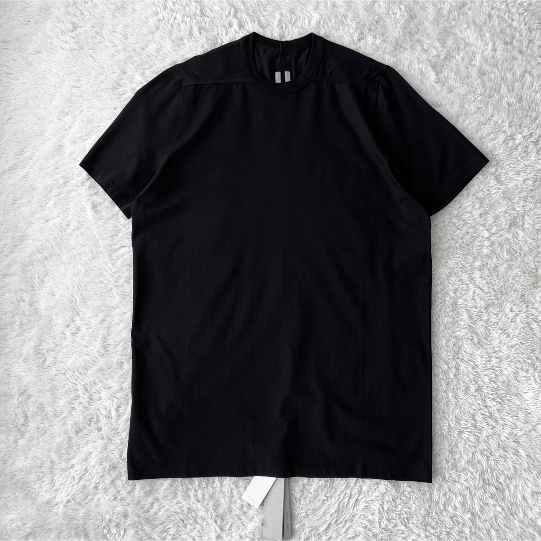 Rick Owens(リックオウエンス)の新品　Rick Owens 23FW ブラックレベルコットン半袖Tシャツ　L メンズのトップス(Tシャツ/カットソー(半袖/袖なし))の商品写真