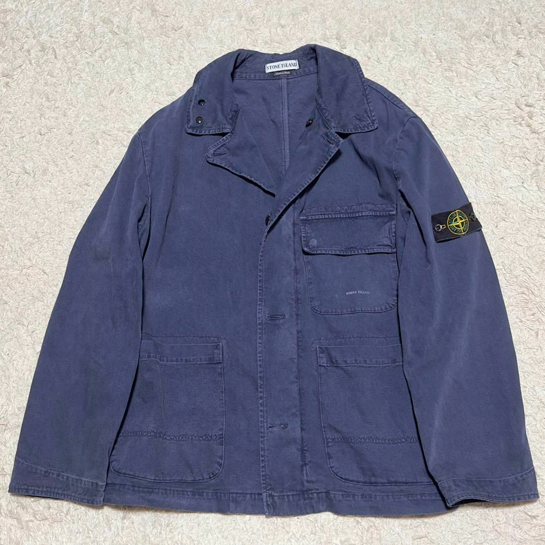 1998ss STONE ISLAND denim coverall L メンズのジャケット/アウター(Gジャン/デニムジャケット)の商品写真