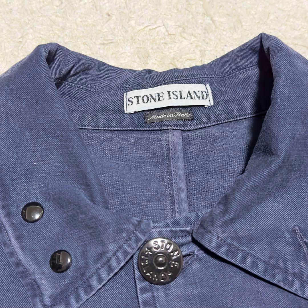 1998ss STONE ISLAND denim coverall L メンズのジャケット/アウター(Gジャン/デニムジャケット)の商品写真