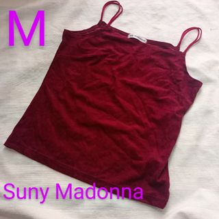 M◆Suny Madonnna◆ベロアキャミソール◆ワインレッド(キャミソール)