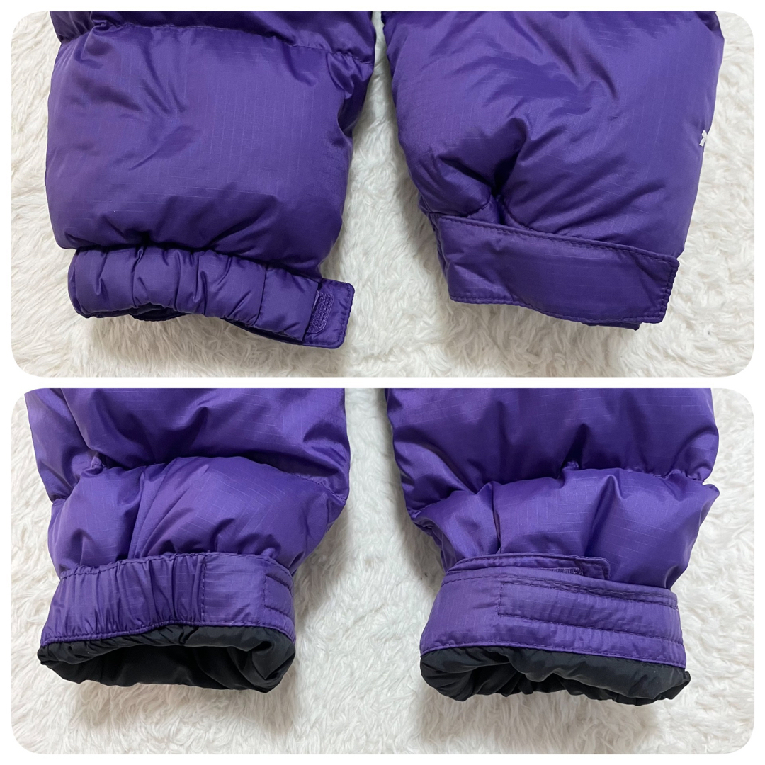 THE NORTH FACE(ザノースフェイス)の美品 ノースフェイス 700 紫 XS クロップド丈 ヌプシ ダウン ジャケット レディースのジャケット/アウター(ダウンジャケット)の商品写真