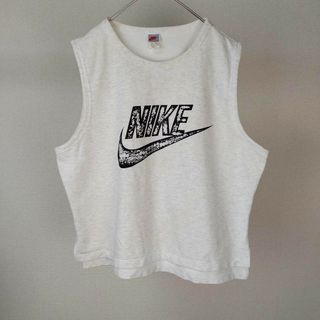 ナイキ(NIKE)の90s デカロゴ　スウェット　ノースリーブ　タンクトップ　プルオーバー(スウェット)