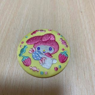 サンリオキャラクターズ　刺繍缶バッジ　マイメロディ(その他)