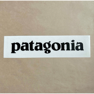patagonia - Patagonia パタゴニア ステッカー　　　　◆15㎝◆マットブラック◆黒◆