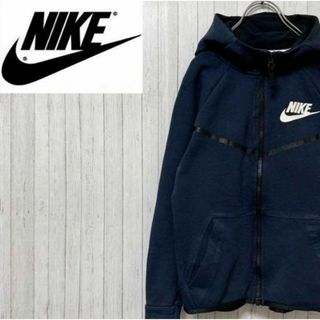 ナイキ(NIKE)のNIKE ナイキ　パーカー　スウェット　ネイビー　ジップ　M(137-147)(その他)