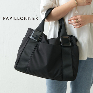 PAPILLONNER - PAPILLONNER/パピヨネ スクエア樹脂パーツトートバッグ 