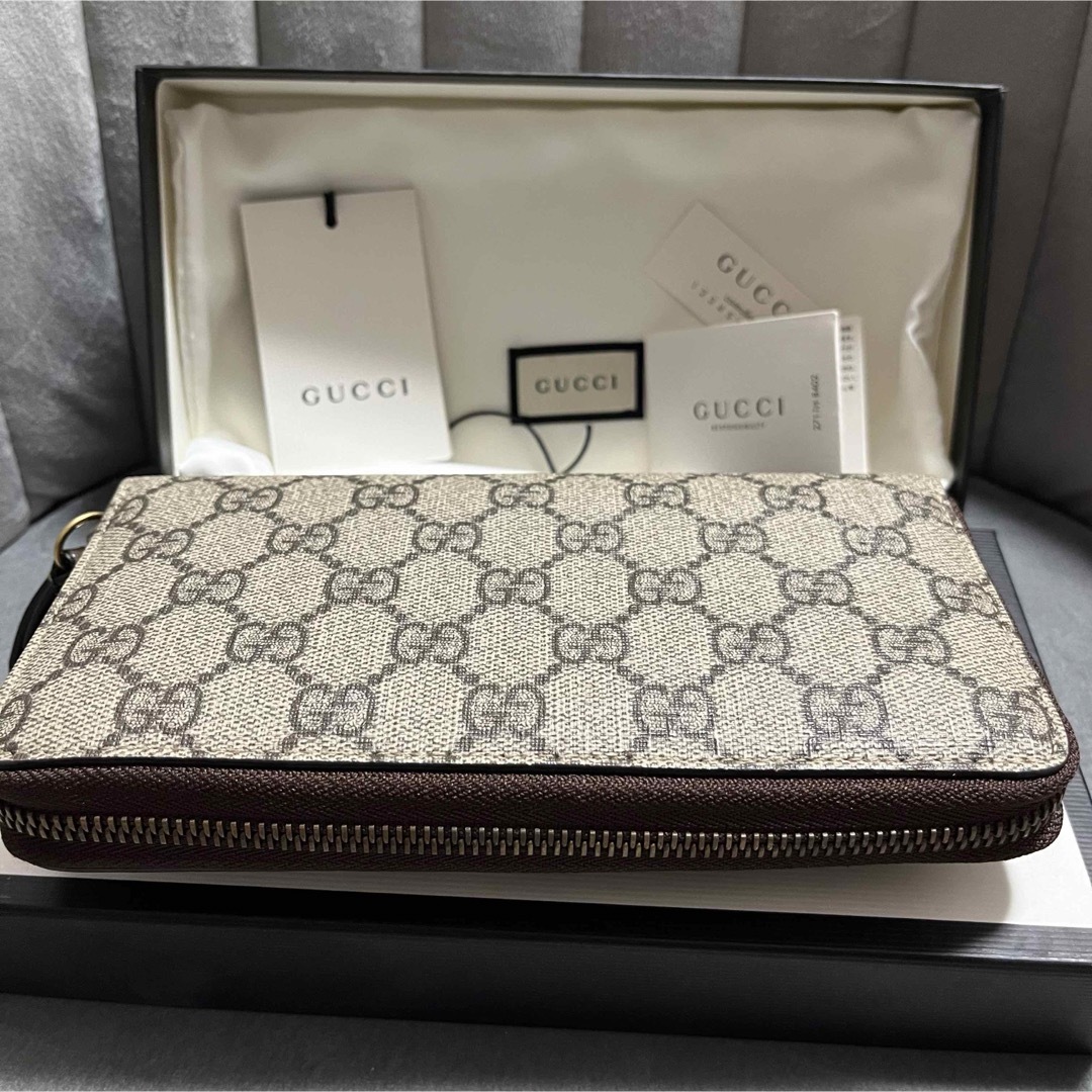 Gucci(グッチ)のネオヴィンテージ GGスプリーム ジップアラウンドウォレット メンズのファッション小物(長財布)の商品写真