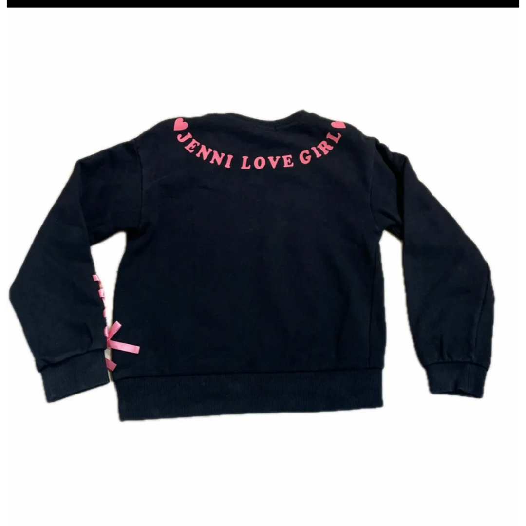 JENNI LOVE トレーナー　140 女の子　ブラック　黒 キッズ/ベビー/マタニティのキッズ服女の子用(90cm~)(Tシャツ/カットソー)の商品写真