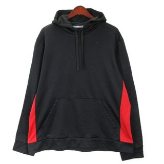 ナイキ(NIKE)のナイキ NIKE パーカー プルオーバー ブラック レッド XL 240411E(パーカー)