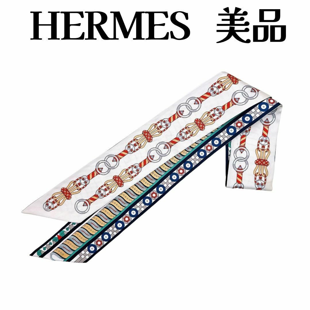Hermes(エルメス)のエルメス ツイリー Harnais en Rosace ハーネスの薔薇窓 レディースのファッション小物(バンダナ/スカーフ)の商品写真