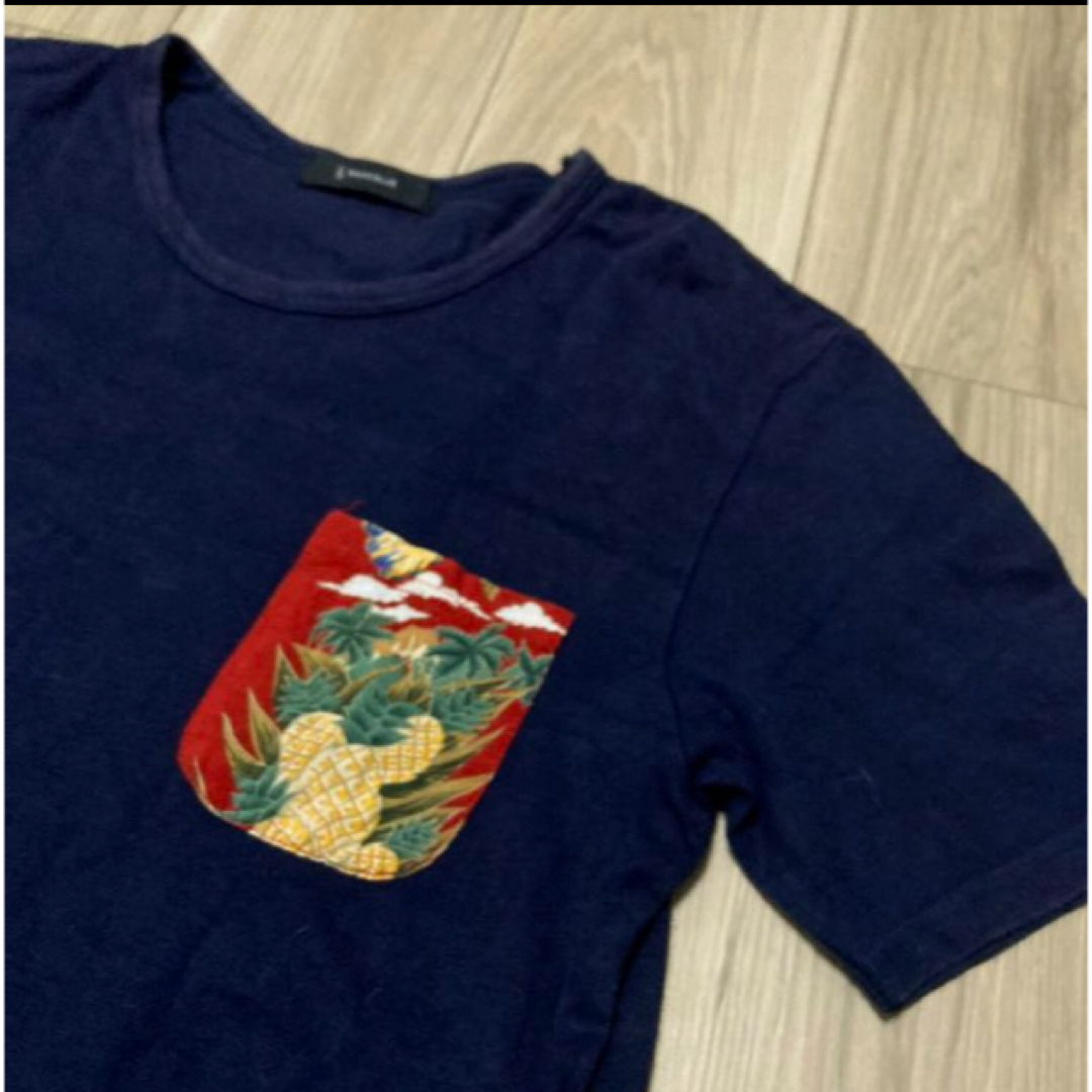 RAGEBLUE(レイジブルー)のレイジブル-アロハ柄コットンポケT メンズのトップス(Tシャツ/カットソー(半袖/袖なし))の商品写真