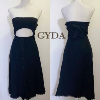 【美品】GYDA バックリボン リネンワンピース