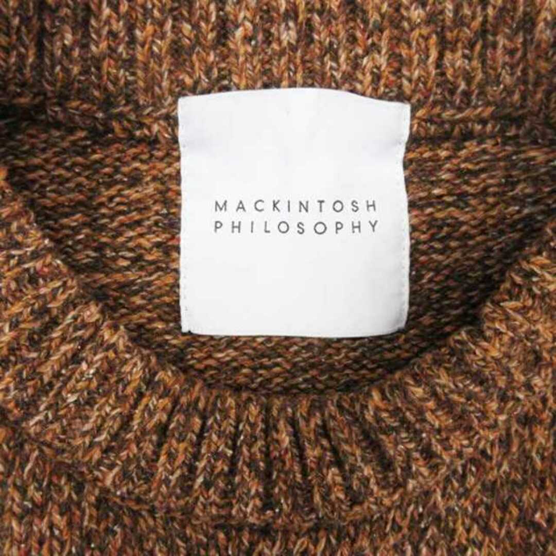 MACKINTOSH PHILOSOPHY(マッキントッシュフィロソフィー)のマッキントッシュフィロソフィー ニット セーター 長袖 38 ブラウン メンズのトップス(ニット/セーター)の商品写真