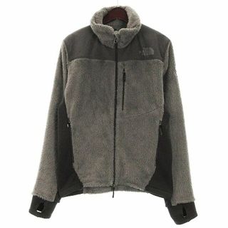 ザノースフェイス(THE NORTH FACE)のザノースフェイス フリースジャケット ジップアップ アウトドアウェア グレー L(ブルゾン)