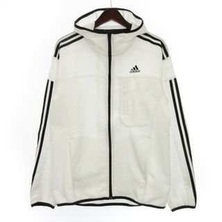 アディダス(adidas)のアディダス クロス ジャケット ジップアップ スポーツウエア ホワイト L(その他)