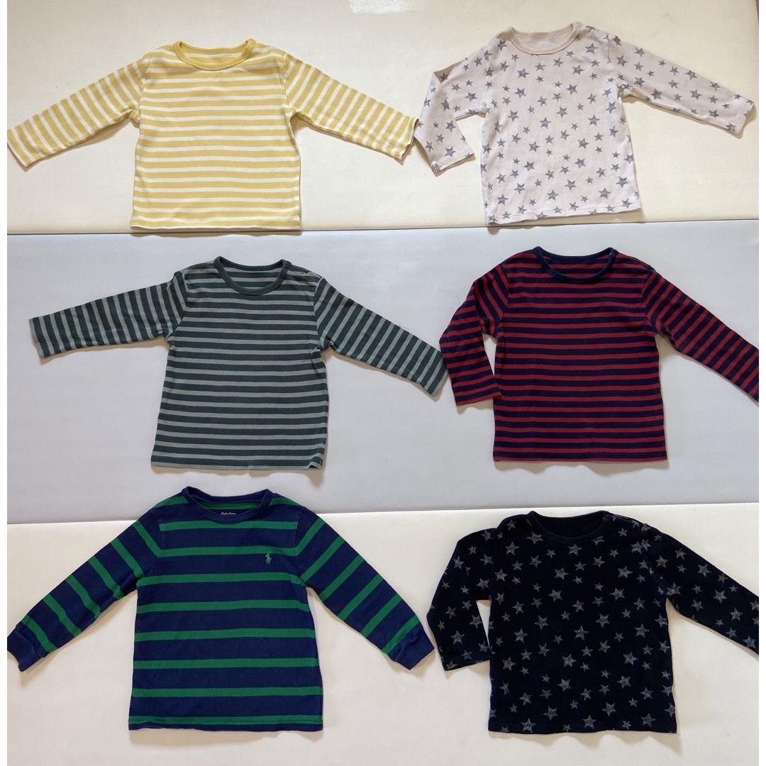 UNIQLO(ユニクロ)のUNIQLOサイズ90 10枚　ロンTまとめ売り キッズ/ベビー/マタニティのキッズ服男の子用(90cm~)(Tシャツ/カットソー)の商品写真