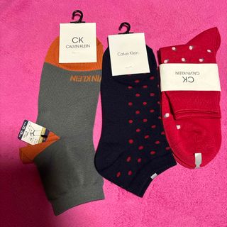 シーケーカルバンクライン(ck Calvin Klein)のCK カルバンクライン メンズ 靴下 3足セット！(ソックス)