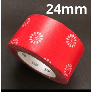 エムティー(mt)のmt 太幅　幅広　マスキングテープ　紅菊　和柄　24mm(テープ/マスキングテープ)