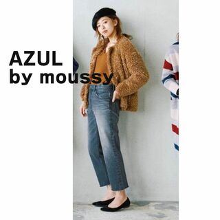 アズールバイマウジー(AZUL by moussy)のAZUL by moussy アズールマウジー　デニム　パンツ ブルー ワイド(デニム/ジーンズ)