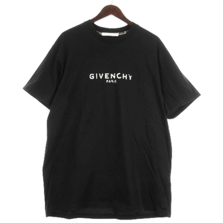 ジバンシィ GIVENCHY ロゴ Tシャツ カットソー 半袖 ブラック L