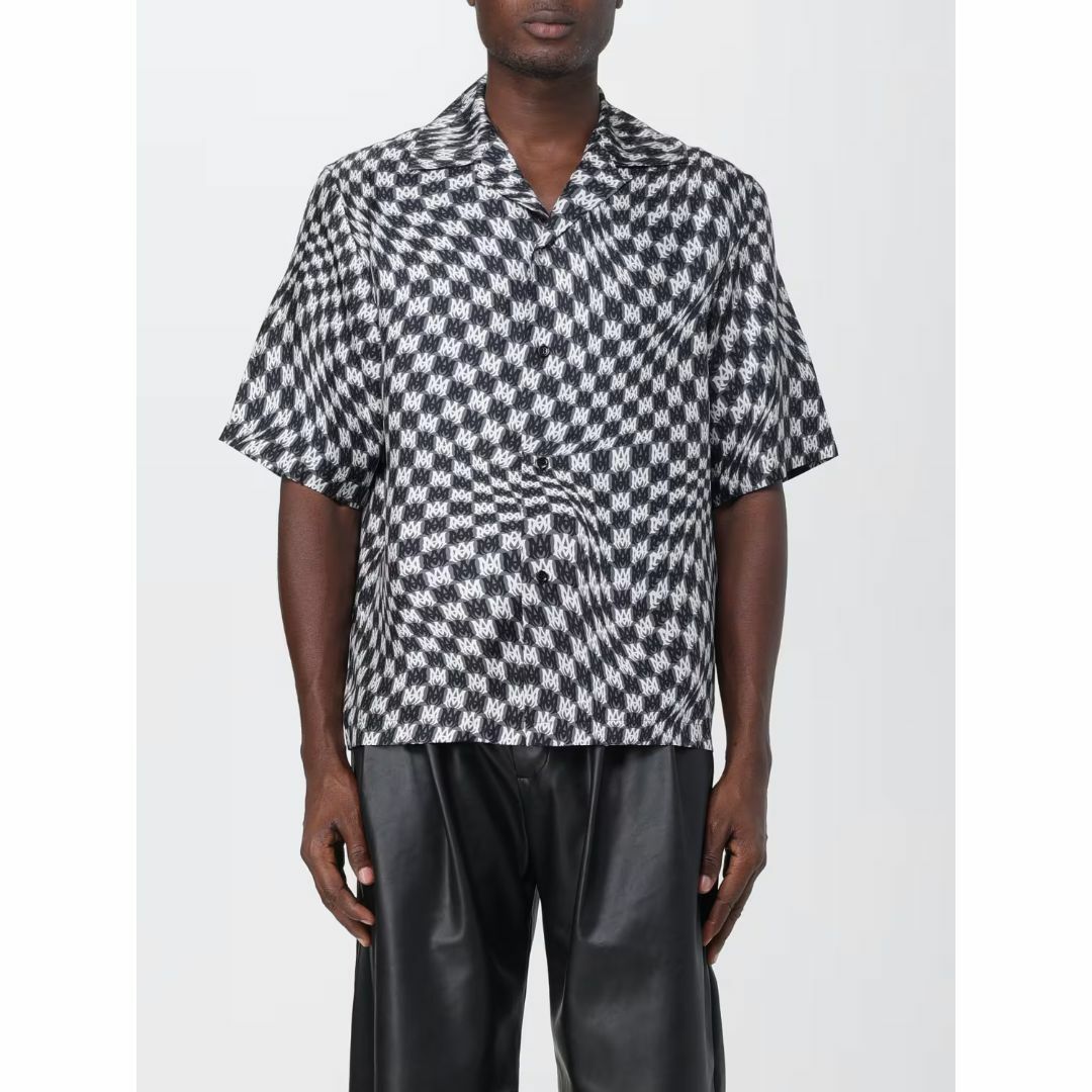 新品 AMIRI WAVY MA S/S SHIRT シルク半袖シャツ シャツ 新品 AMIRI WAVY MA S/S SHIRT シルク半袖シャツ シャツ