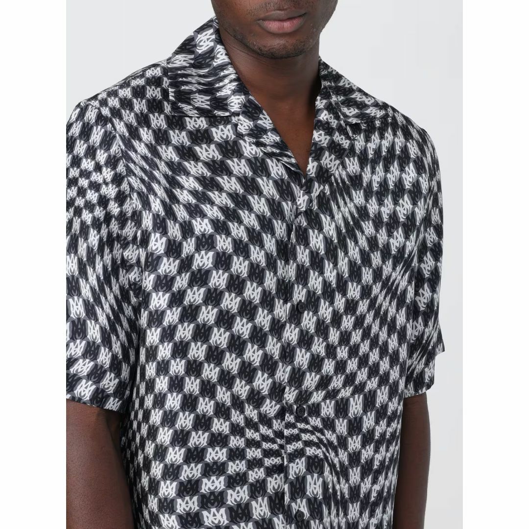 新品 AMIRI WAVY MA S/S SHIRT シルク半袖シャツ シャツ 新品 AMIRI WAVY MA S/S SHIRT シルク半袖シャツ シャツ