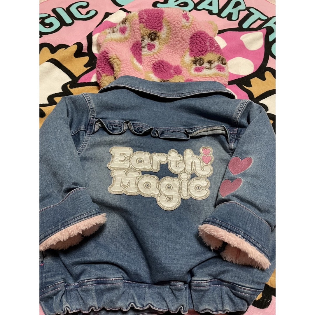 EARTHMAGIC(アースマジック)の6.EARTHMAGIC デニムジャケット キッズ/ベビー/マタニティのキッズ服女の子用(90cm~)(ジャケット/上着)の商品写真