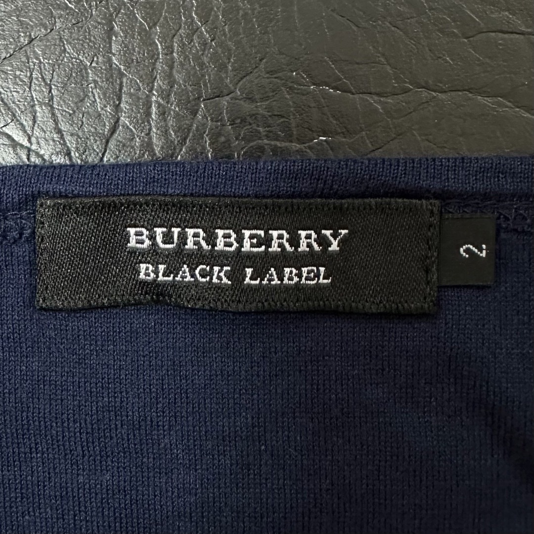 BURBERRY BLACK LABEL(バーバリーブラックレーベル)の美品★BURBERRY/バーバリー★半袖Tシャツ★ボーダー★レッド/赤紺白★M メンズのトップス(Tシャツ/カットソー(半袖/袖なし))の商品写真