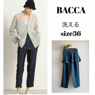 バッカ(BACCA)の【定価26400円・洗える】BACCA バッカ ビスコースツイルスカートパンツ(カジュアルパンツ)