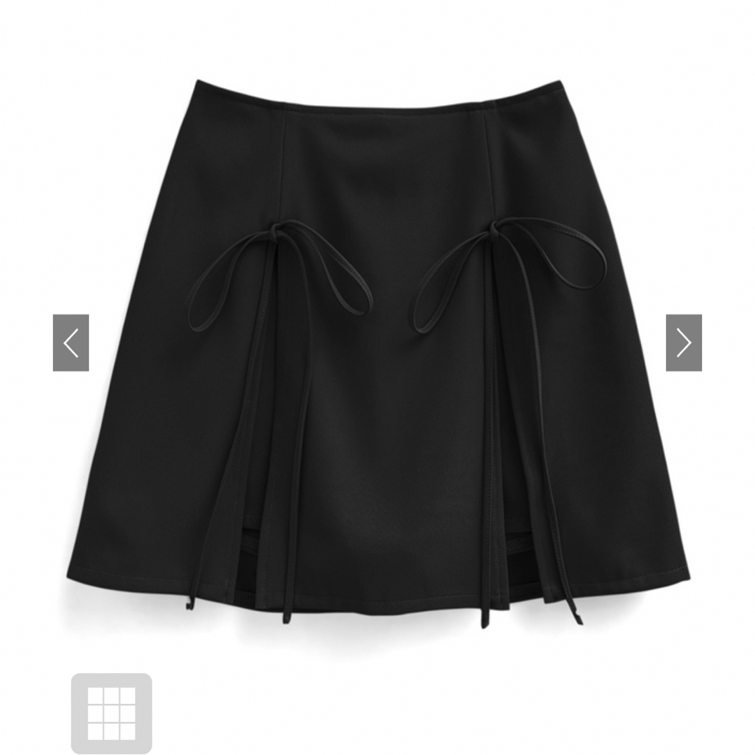 GRL(グレイル)のインパン付きリボンスリットミニスカート[tt015] レディースのスカート(ミニスカート)の商品写真