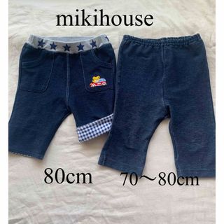 mikihouse - ミキハウス デニムパンツ プッチー 80cm ハーフパンツ ボトムス