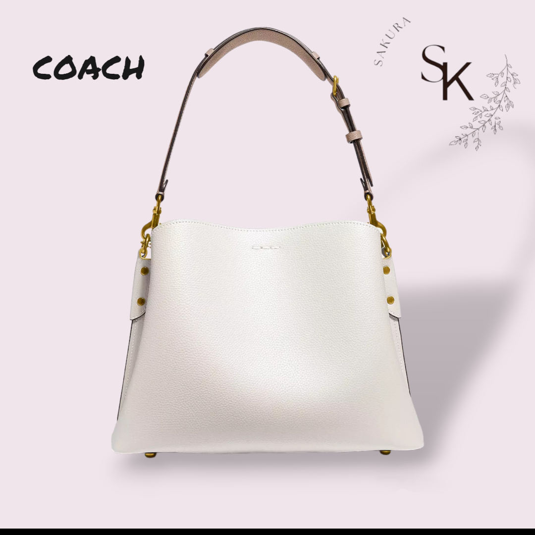 COACH C2590 ウィロウ ショルダーバッグ ホワイト アイボリー COACH なくなり次第終了セール コーチ C2590 ウィロウ