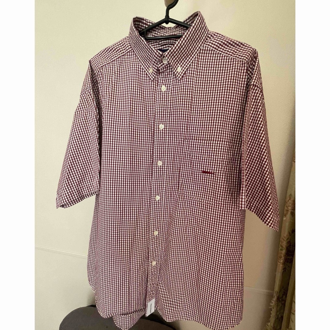 DESCENDANT(ディセンダント)のHYANNIS B.D SS SHIRT FULL SIZE BURGUNDY メンズのトップス(シャツ)の商品写真