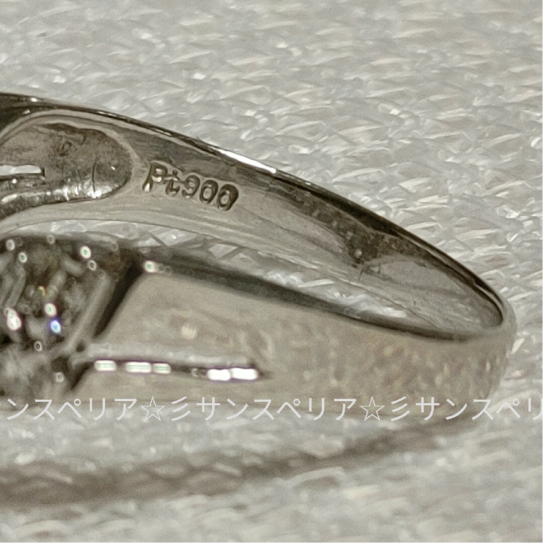 Pt900　ダイヤモンド0.71ctＶ字デザインリング レディースのアクセサリー(リング(指輪))の商品写真