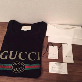 グッチ(Gucci)の定価48600円 GUCCI ロゴウォッシュドオーバーサイズTシャツ  (Tシャツ/カットソー(半袖/袖なし))